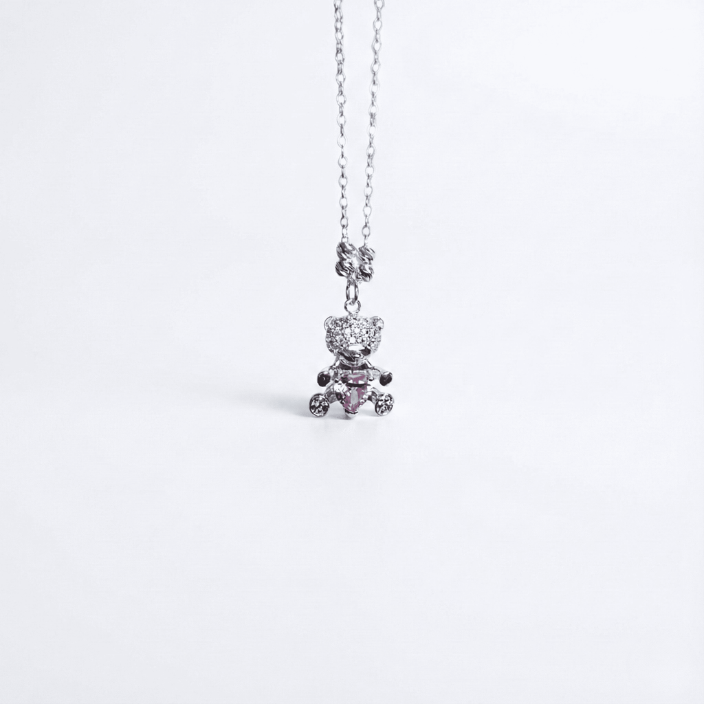 Collar oso de cristal