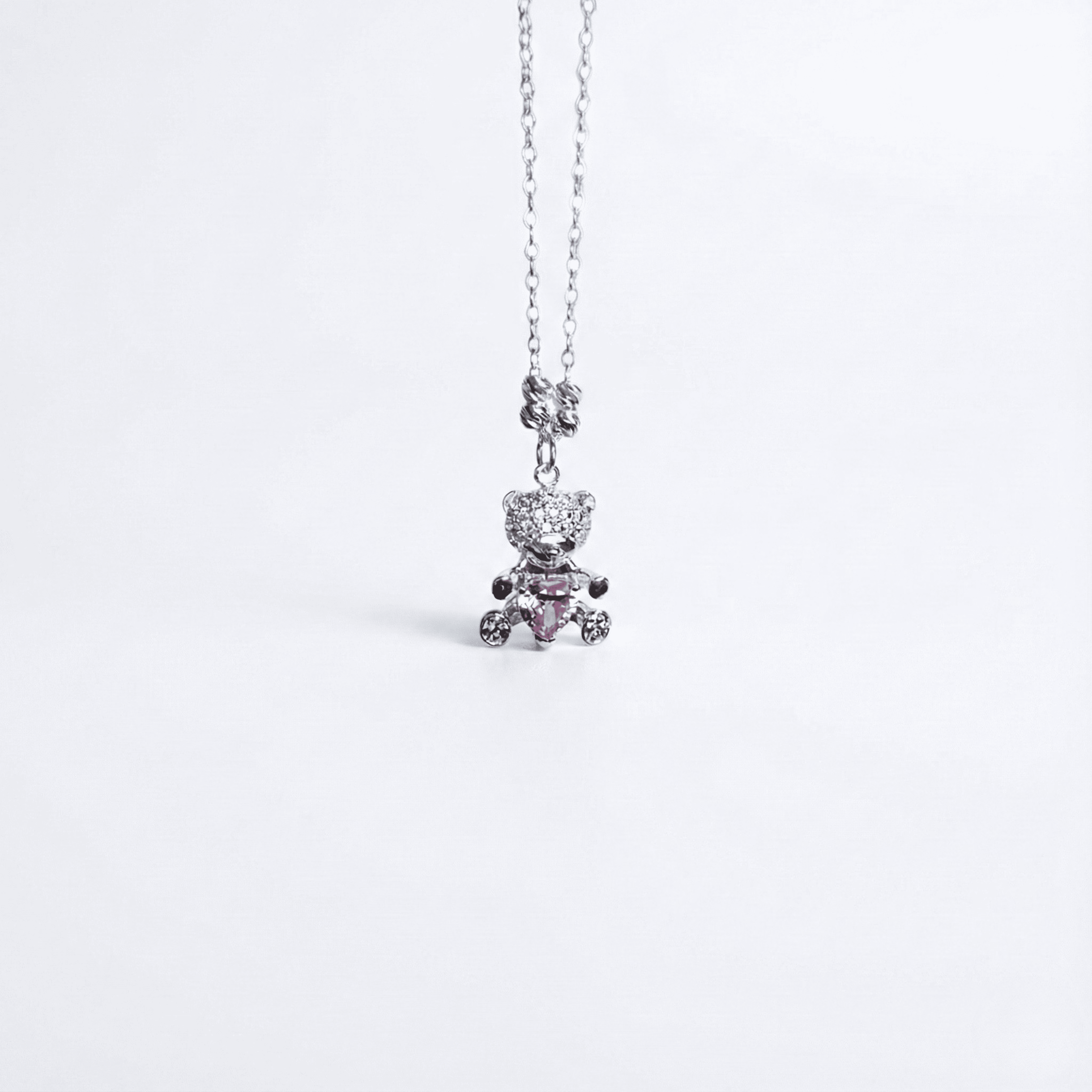 Collar oso de cristal