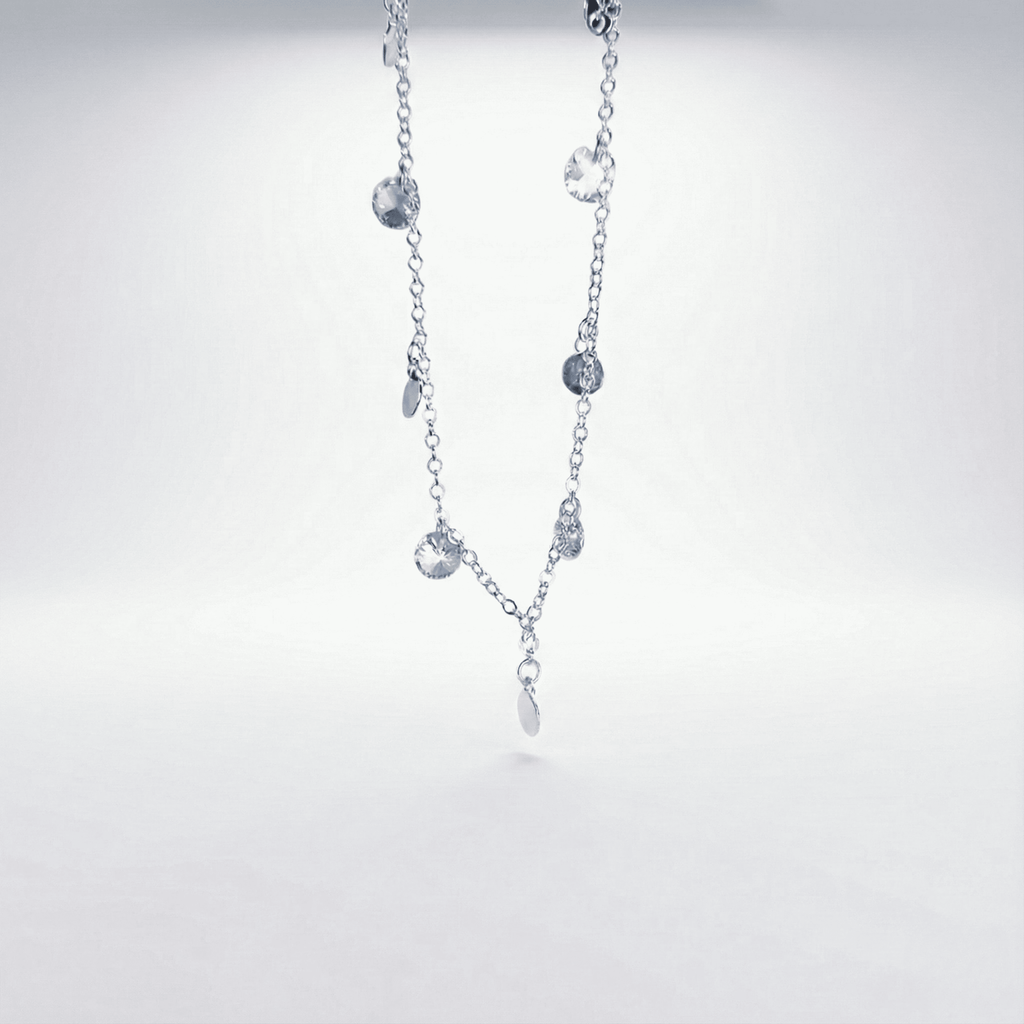 Collar cristales y piezas espejo