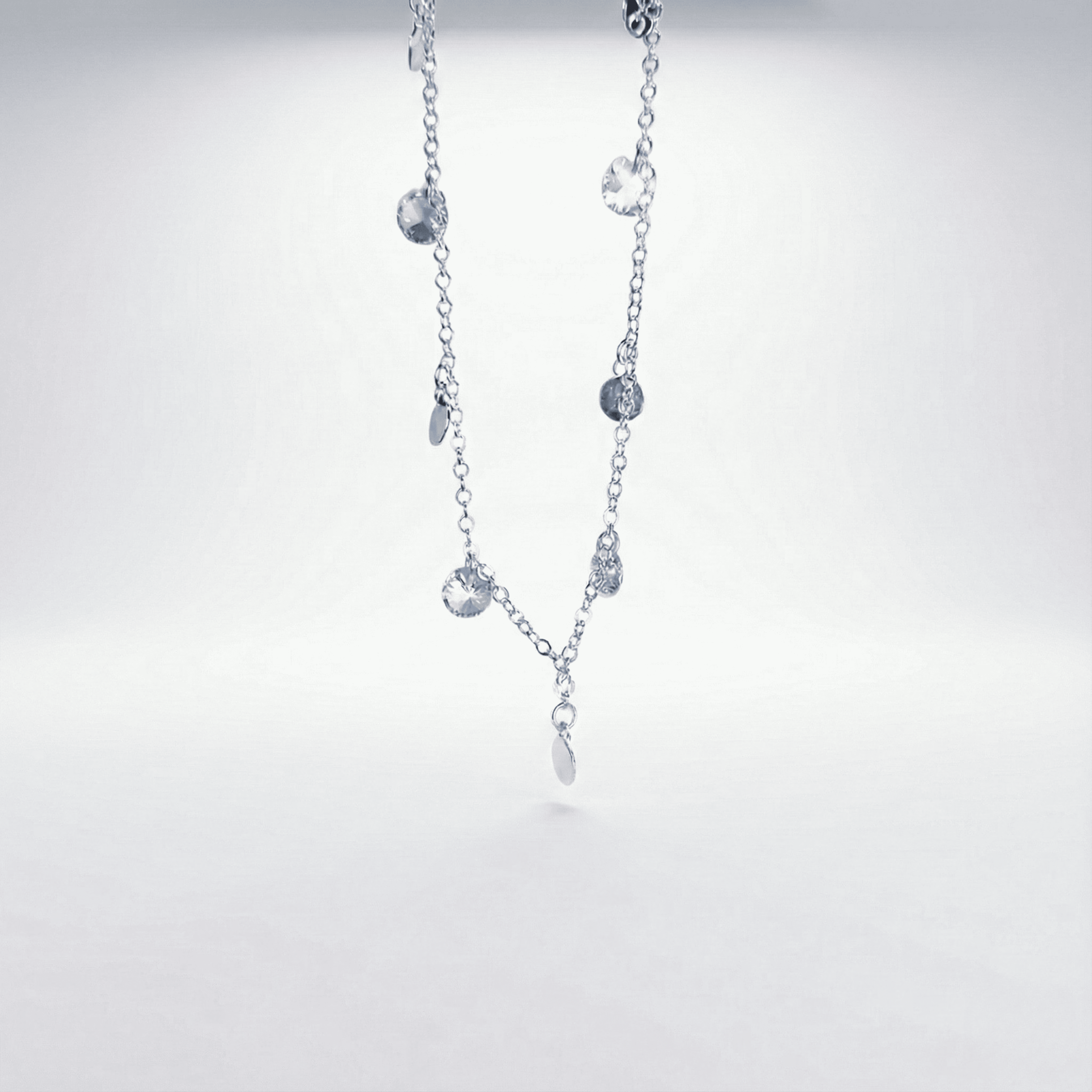 Collar cristales y piezas espejo