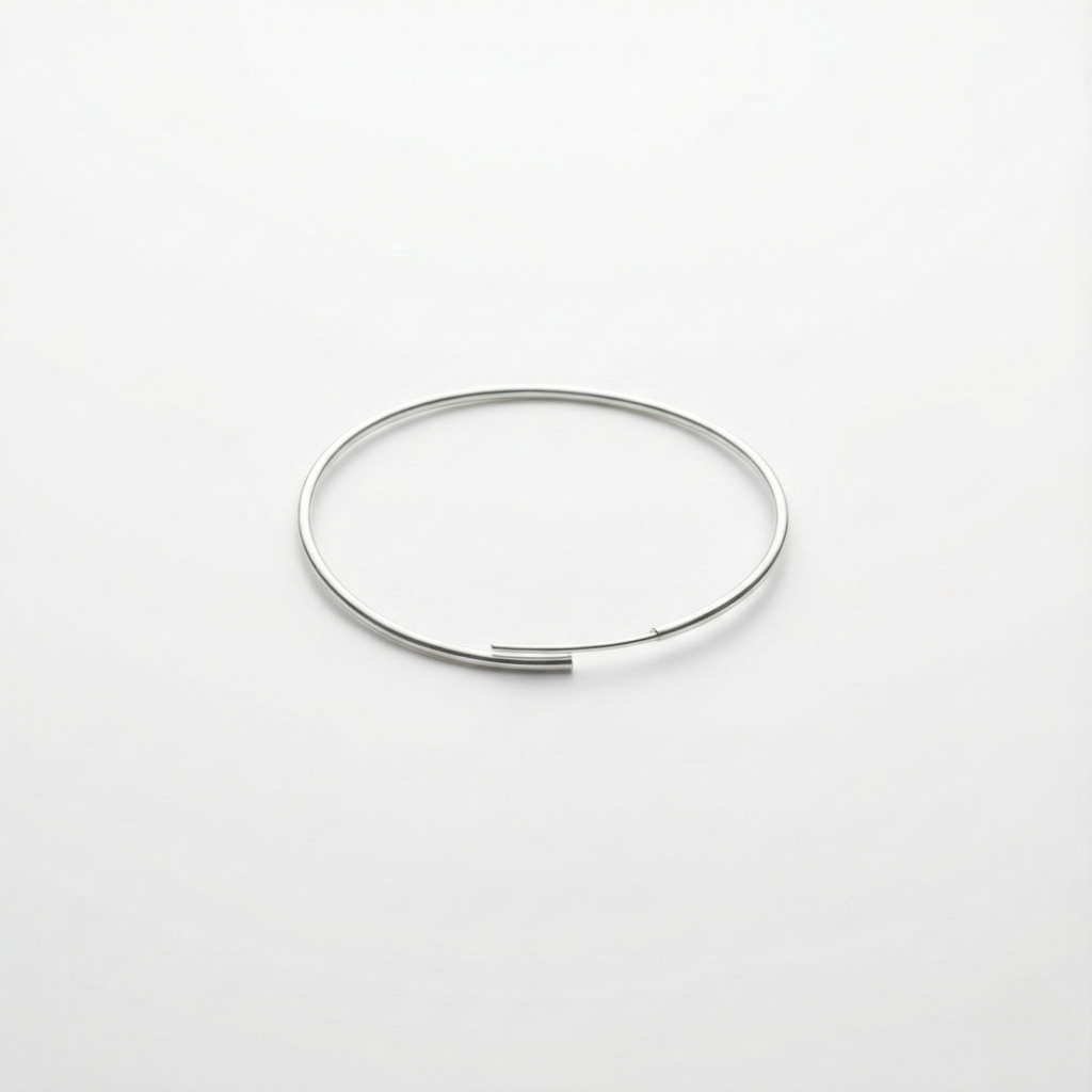 Arracadas Classic Slim en Plata .925