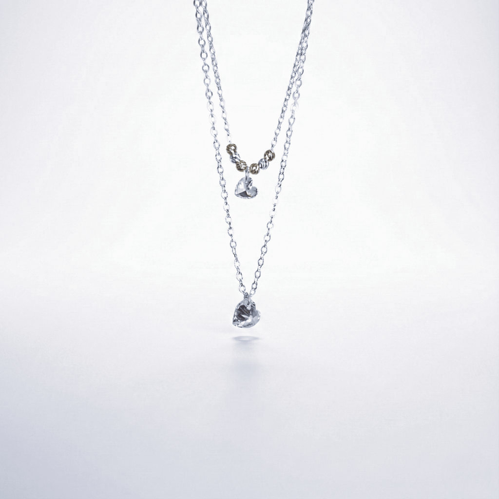 Collar doble cristal