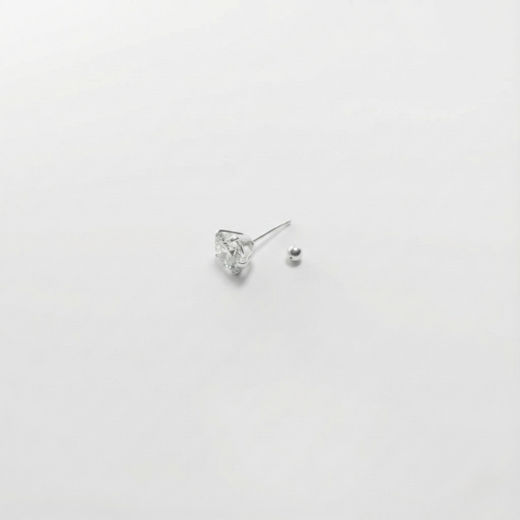 Broqueles Confort Punto de Luz con Broche de Bolita