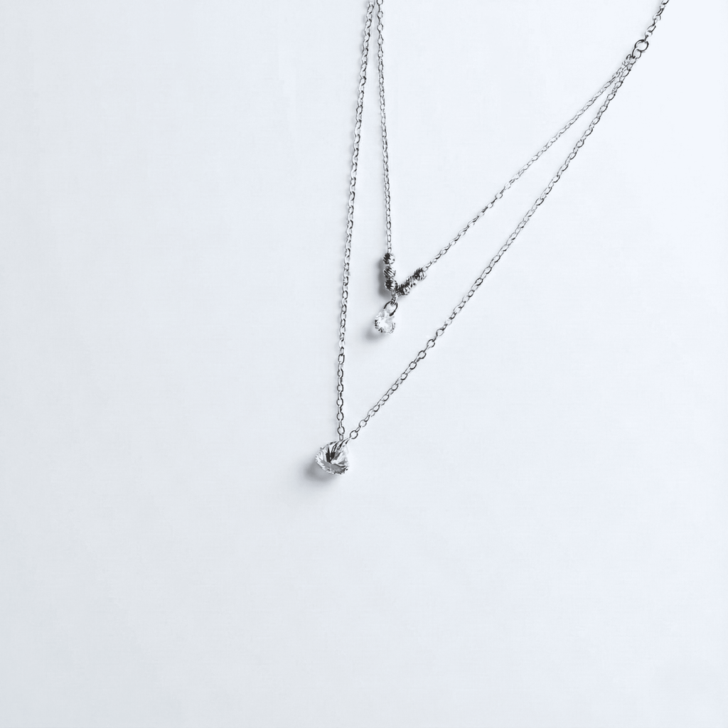 Collar doble cristal