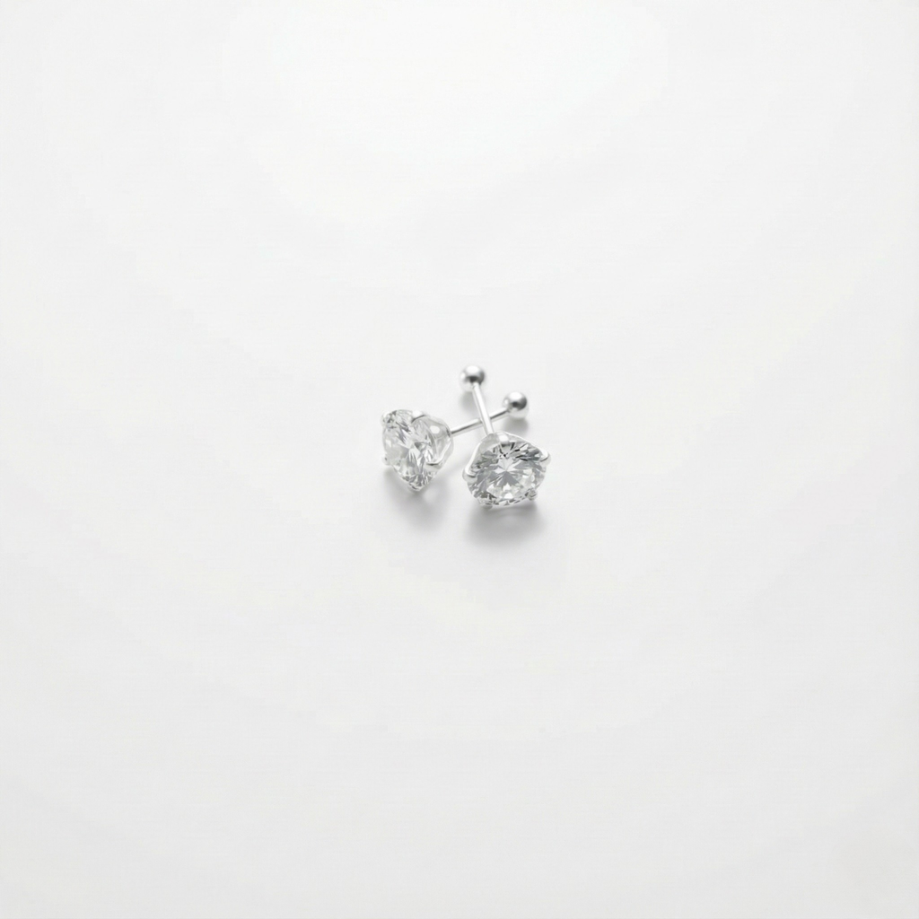 Broqueles Confort Punto de Luz con Broche de Bolita