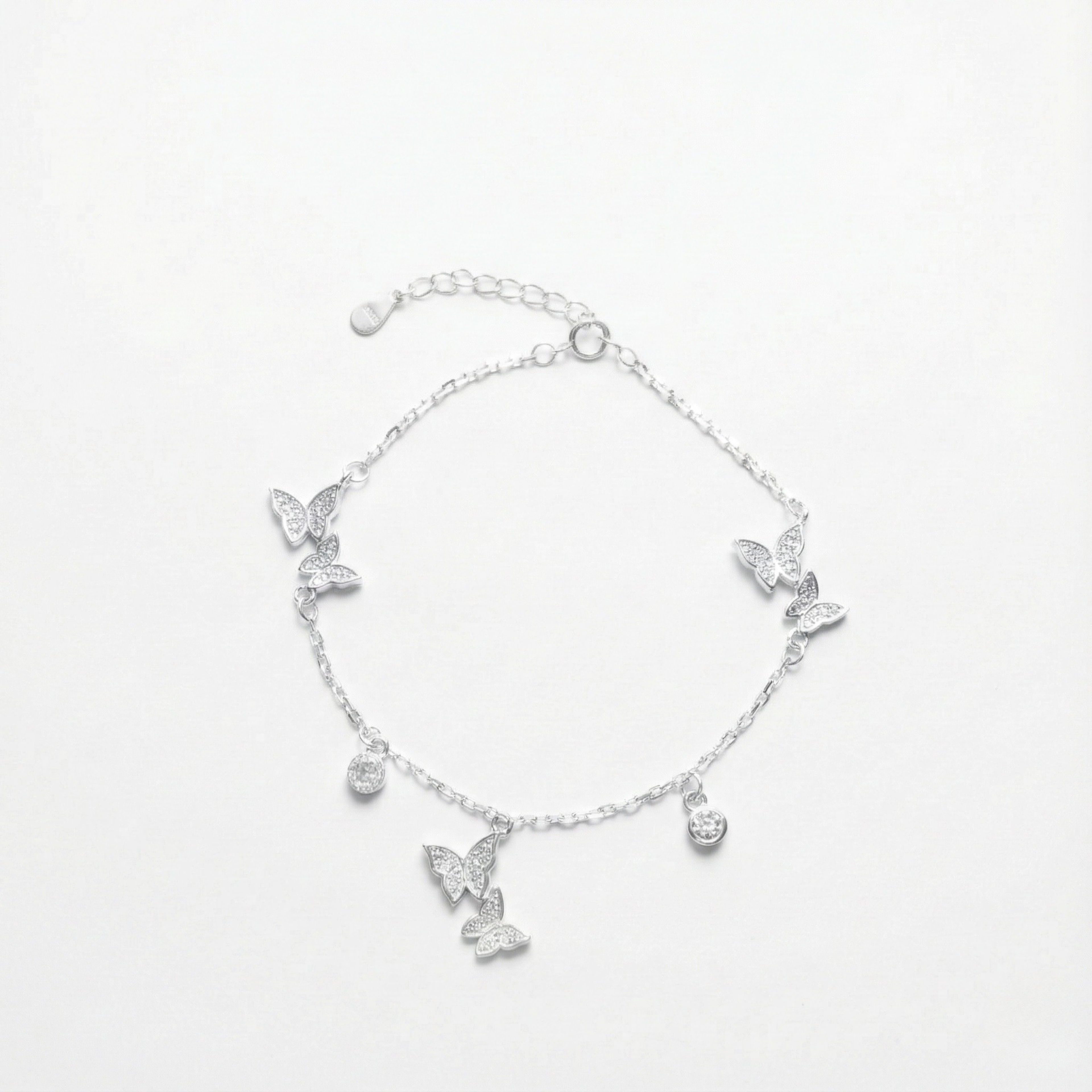 Pulsera Vuelo de Cristal en Plata .925